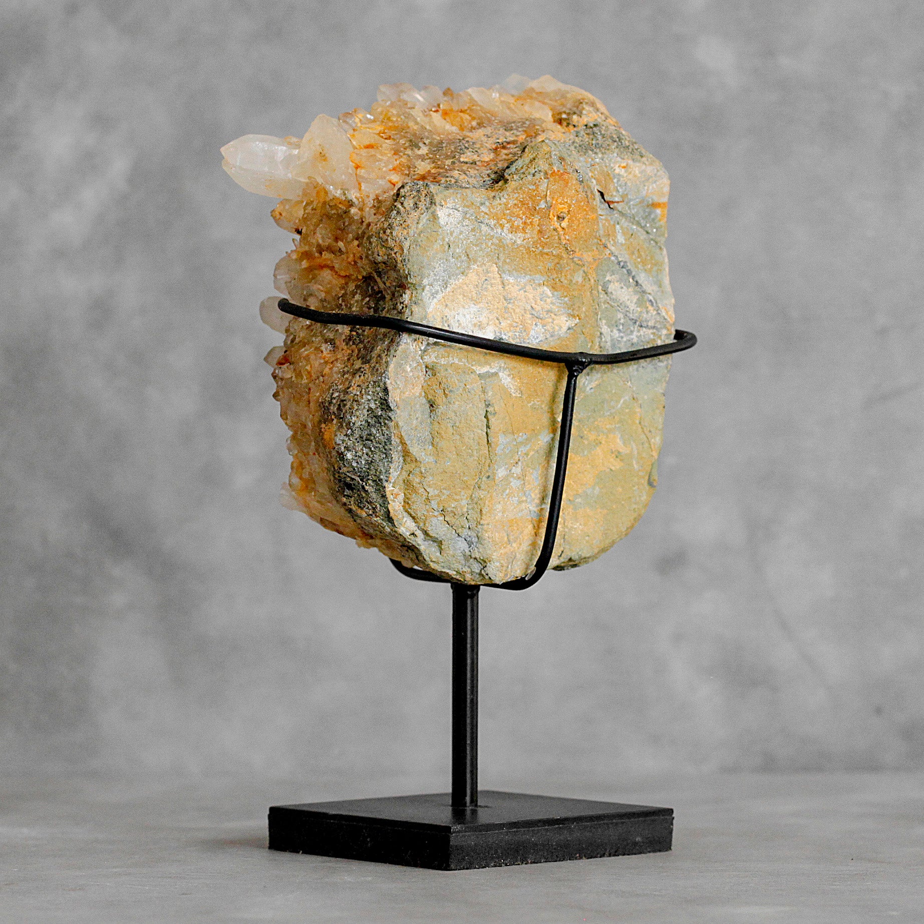 Beautiful Quartz Crystal cluster on a custom stand CC/097