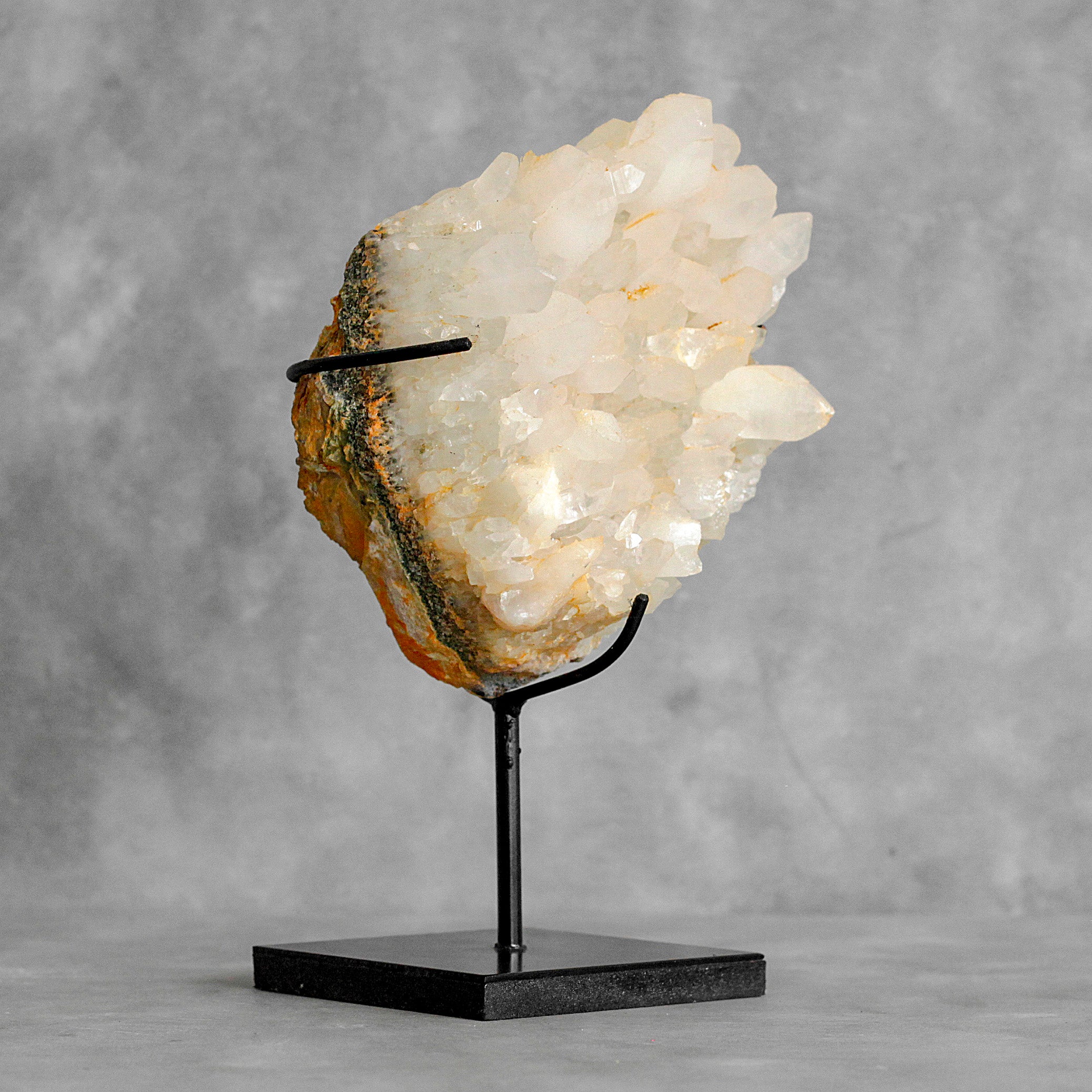 Beautiful Quartz Crystal cluster on a custom stand CC/099