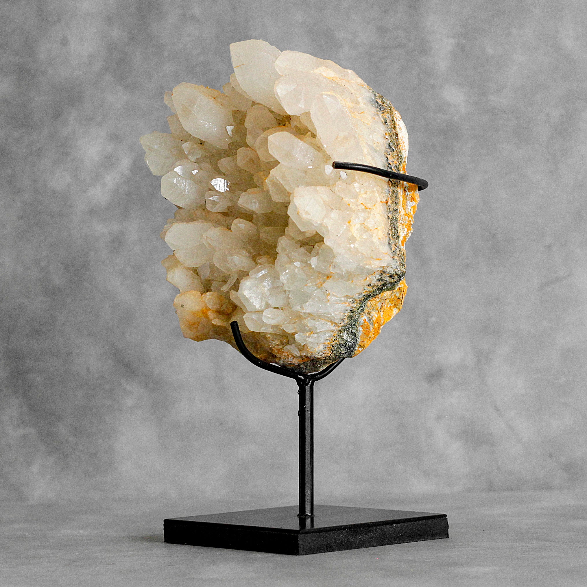 Beautiful Quartz Crystal cluster on a custom stand CC/099