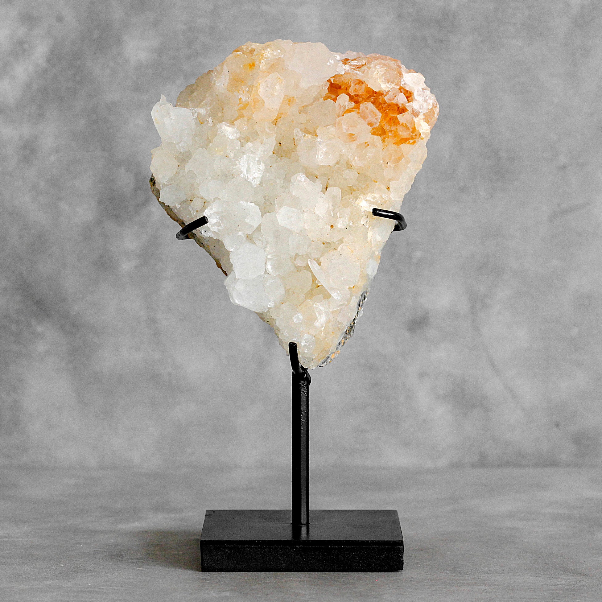 Beautiful Quartz Crystal cluster on a custom stand CC/092