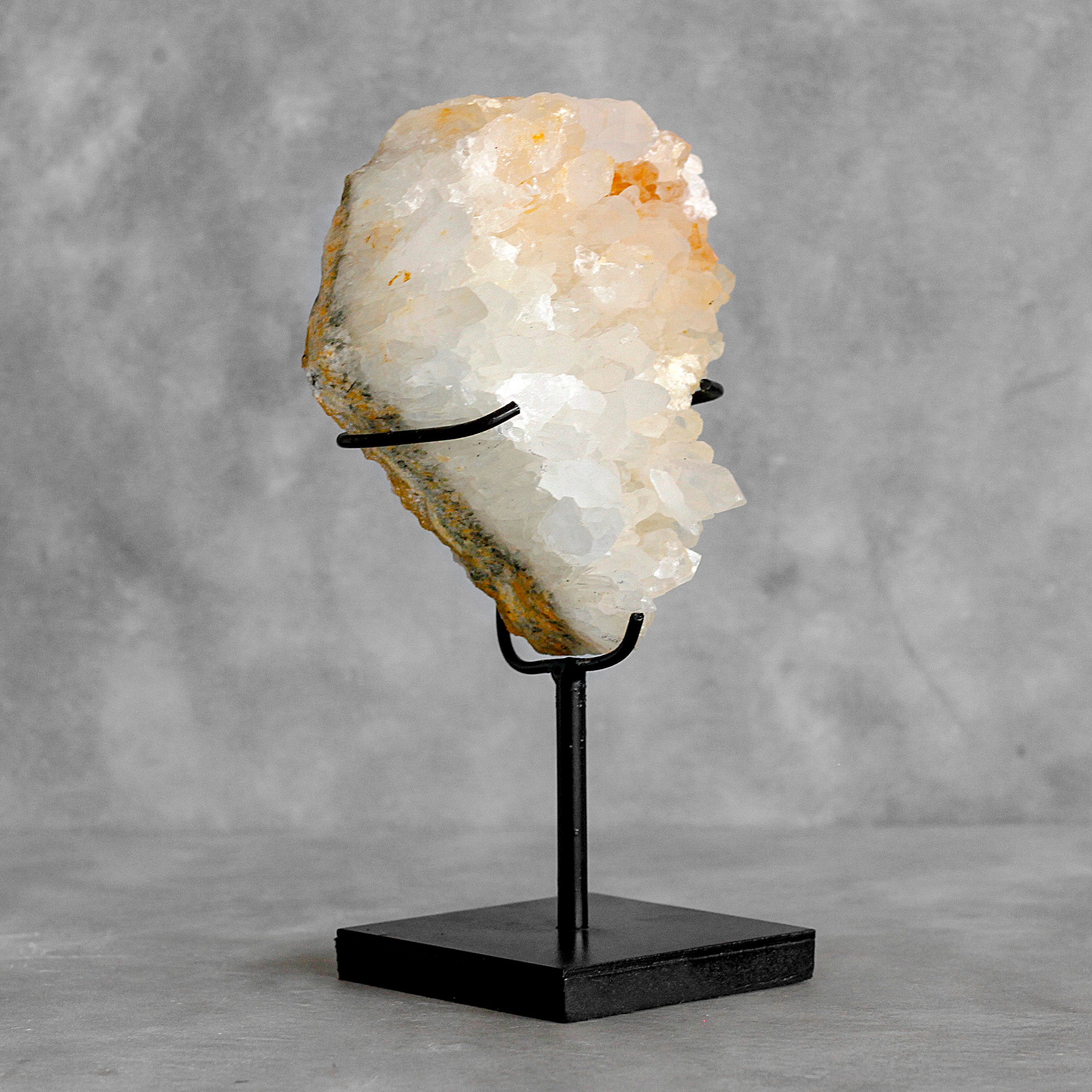 Beautiful Quartz Crystal cluster on a custom stand CC/092