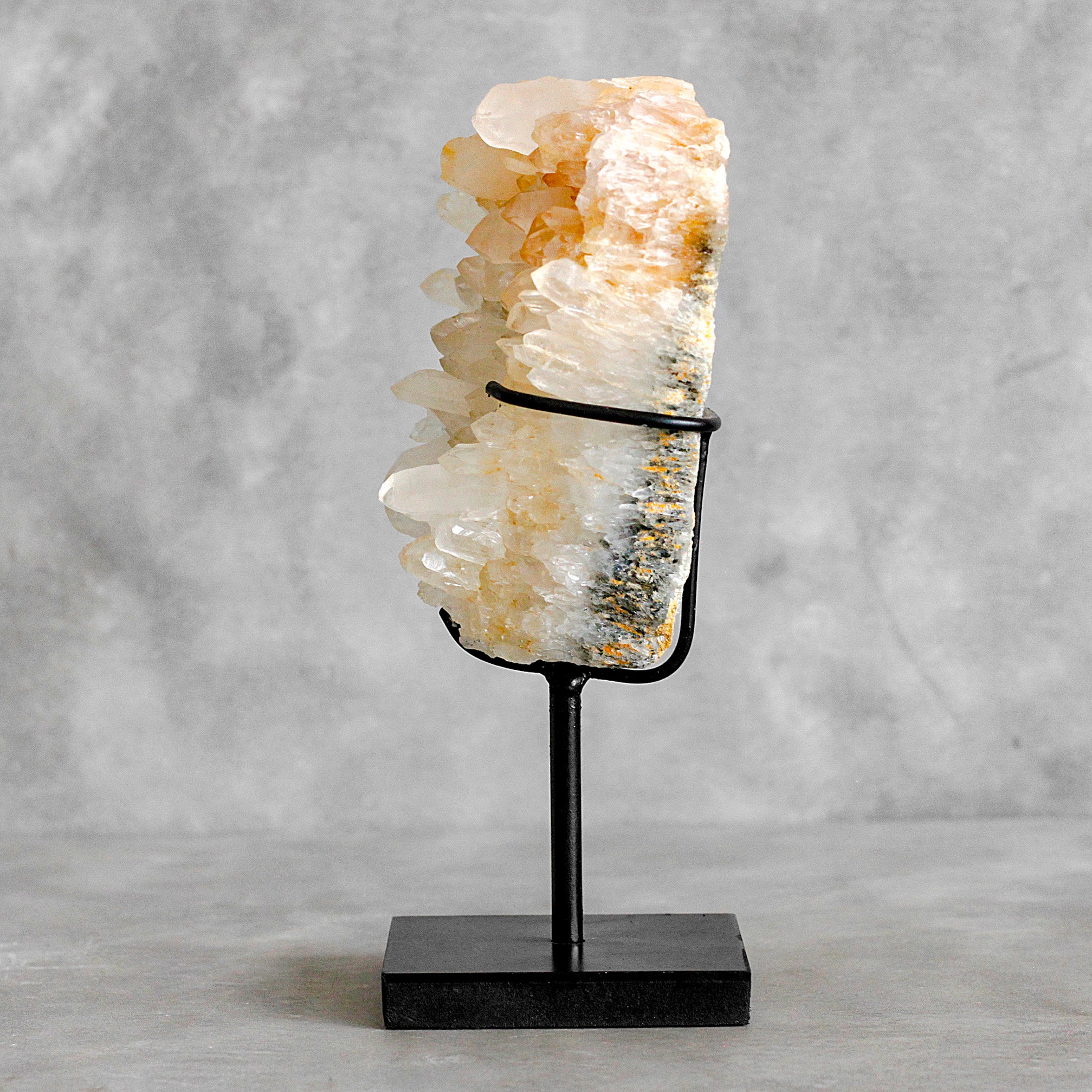 Beautiful Quartz Crystal cluster on a custom stand CC/092