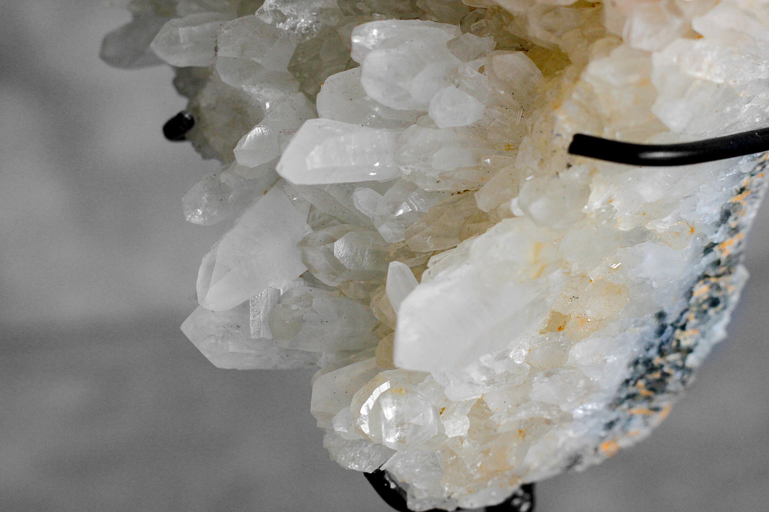 Beautiful Quartz Crystal cluster on a custom stand CC/092