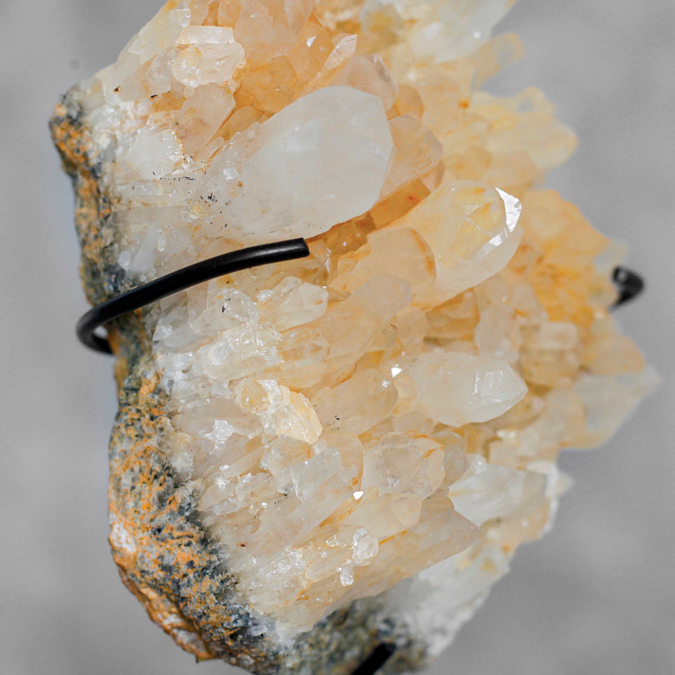 Beautiful Quartz Crystal cluster on a custom stand CC/093