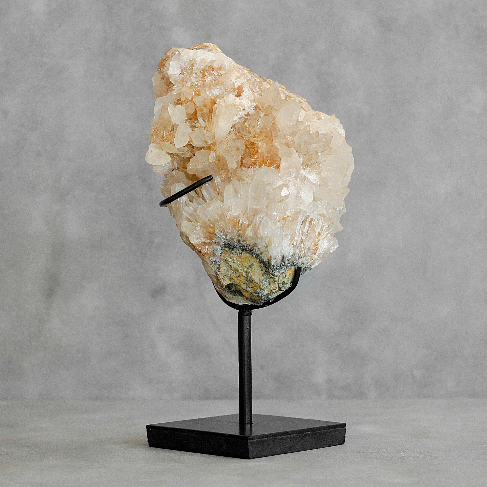 Beautiful Quartz Crystal cluster on a custom stand CC/131