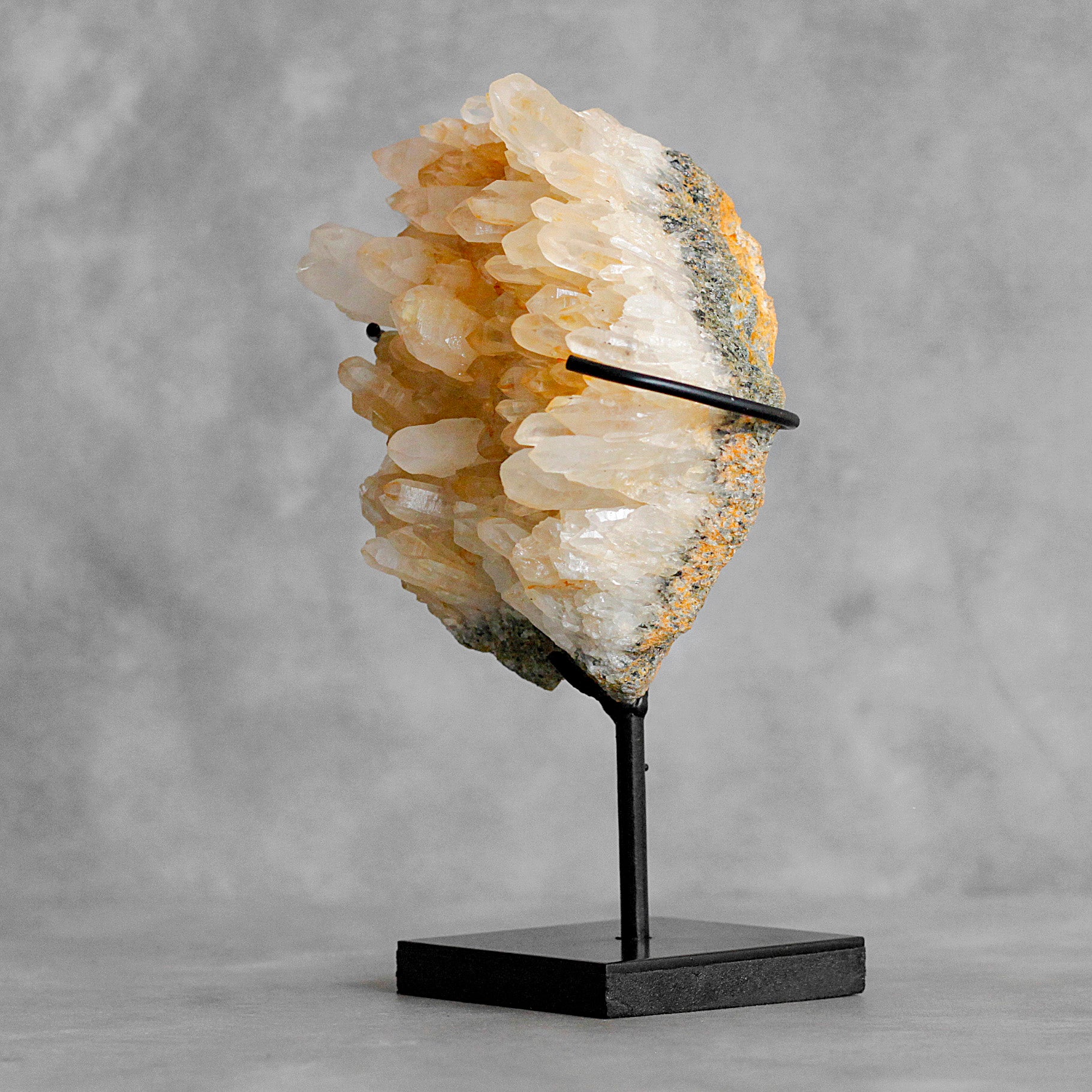 Beautiful Quartz Crystal cluster on a custom stand CC/093