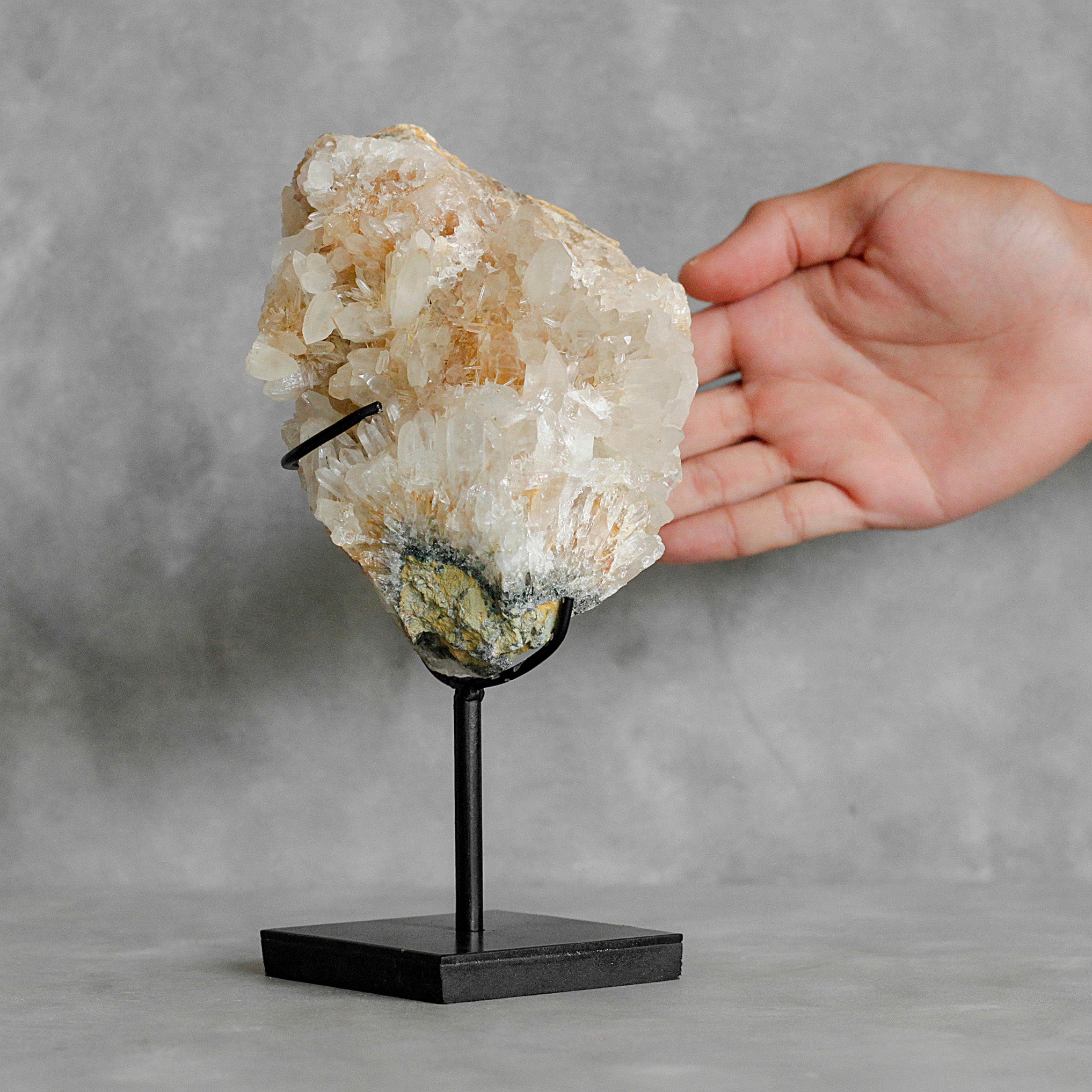 Beautiful Quartz Crystal cluster on a custom stand CC/131