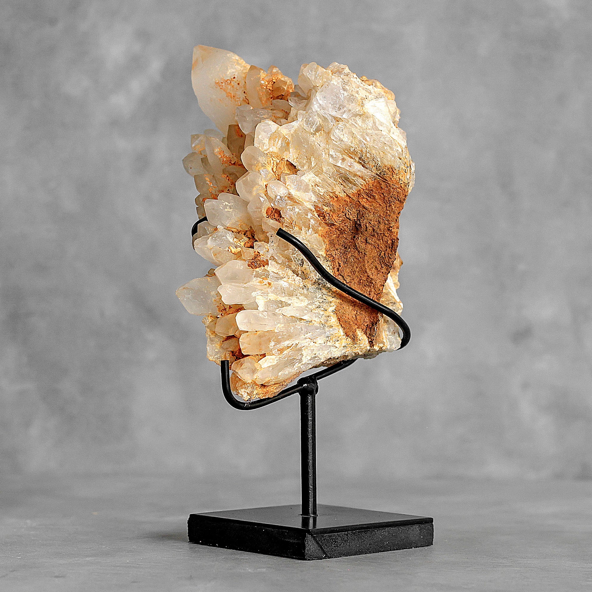 Beautiful Quartz Crystal cluster on a custom stand CC/290