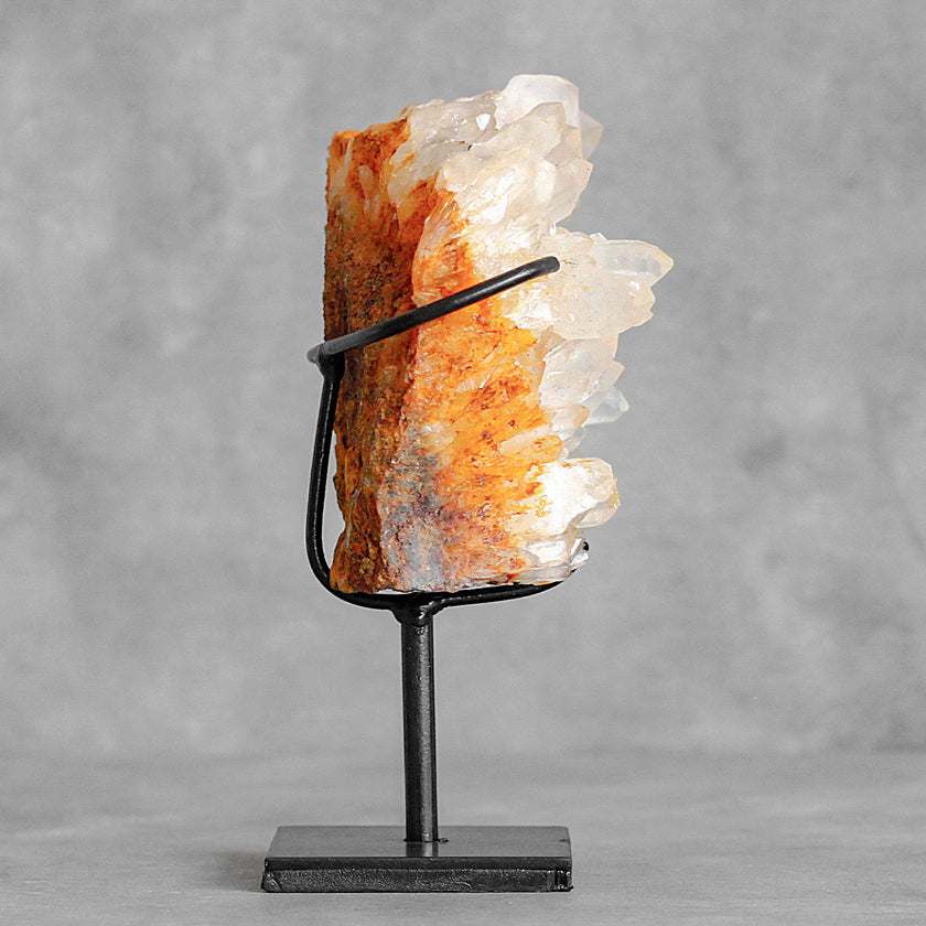 Beautiful Quartz Crystal cluster on a custom stand CC/273