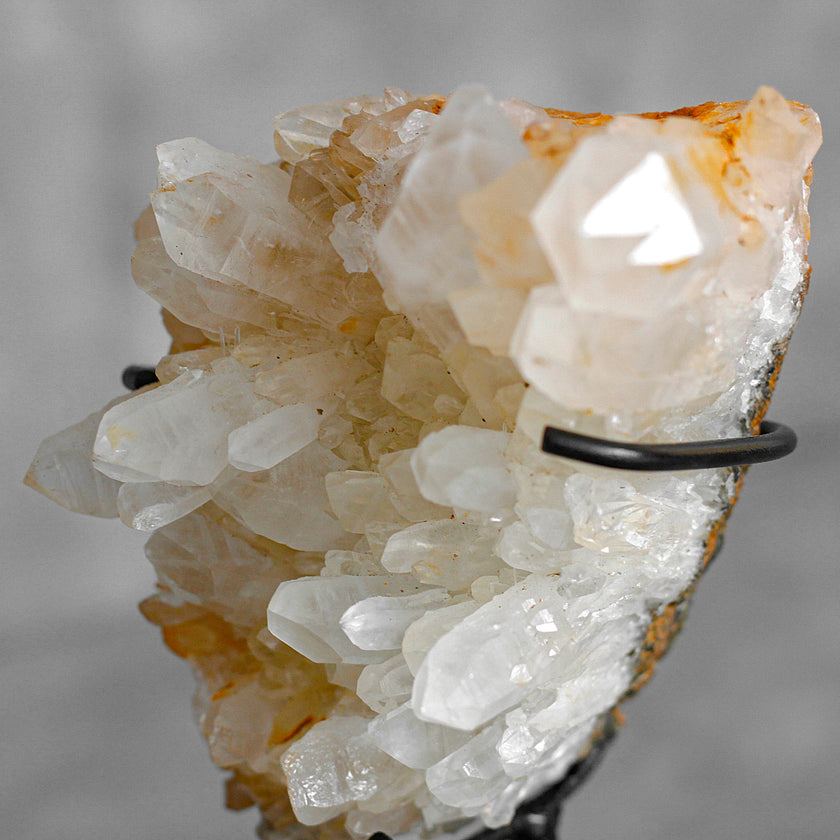 Beautiful Quartz Crystal cluster on a custom stand CC/273