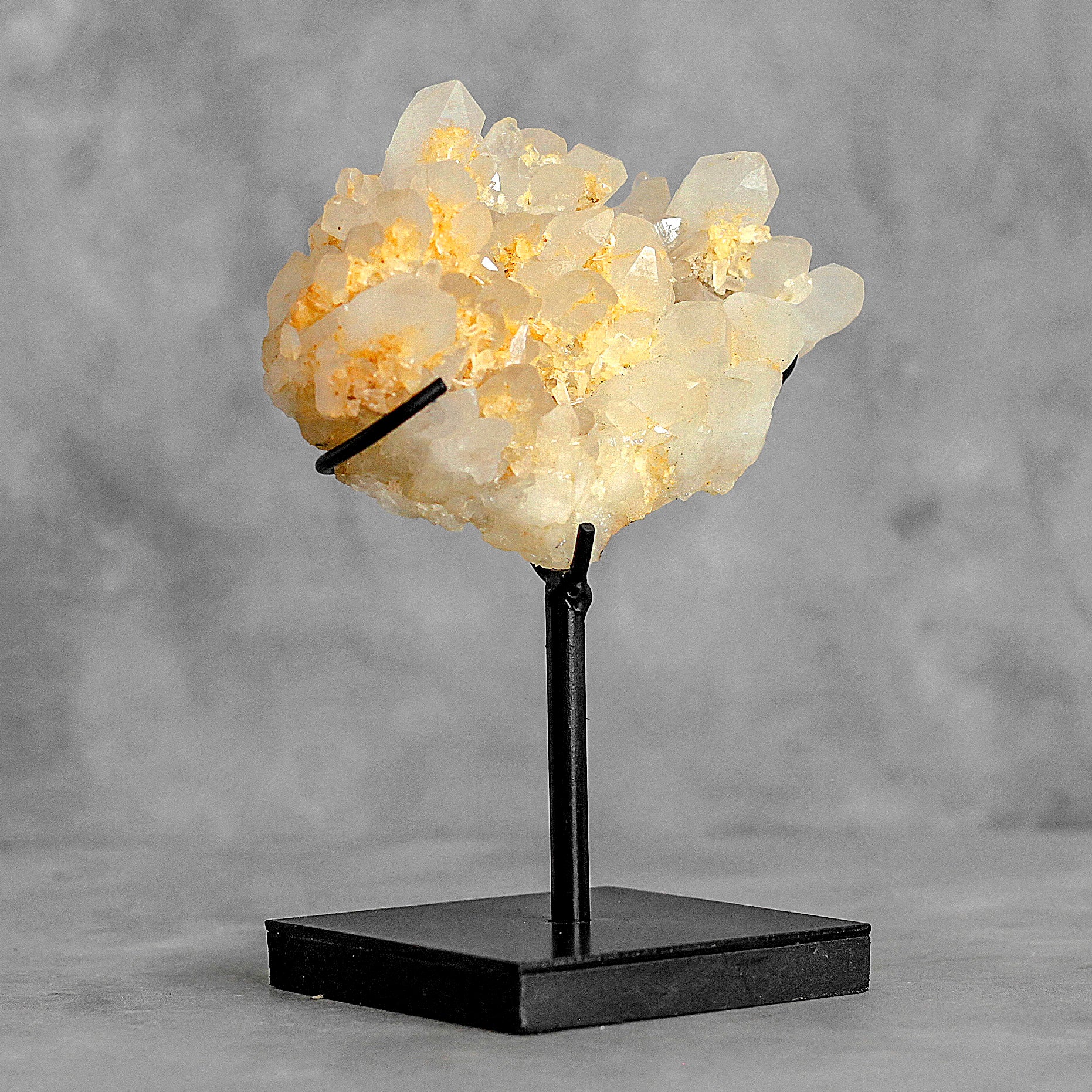 Beautiful Quartz Crystal cluster on a custom stand CC/286