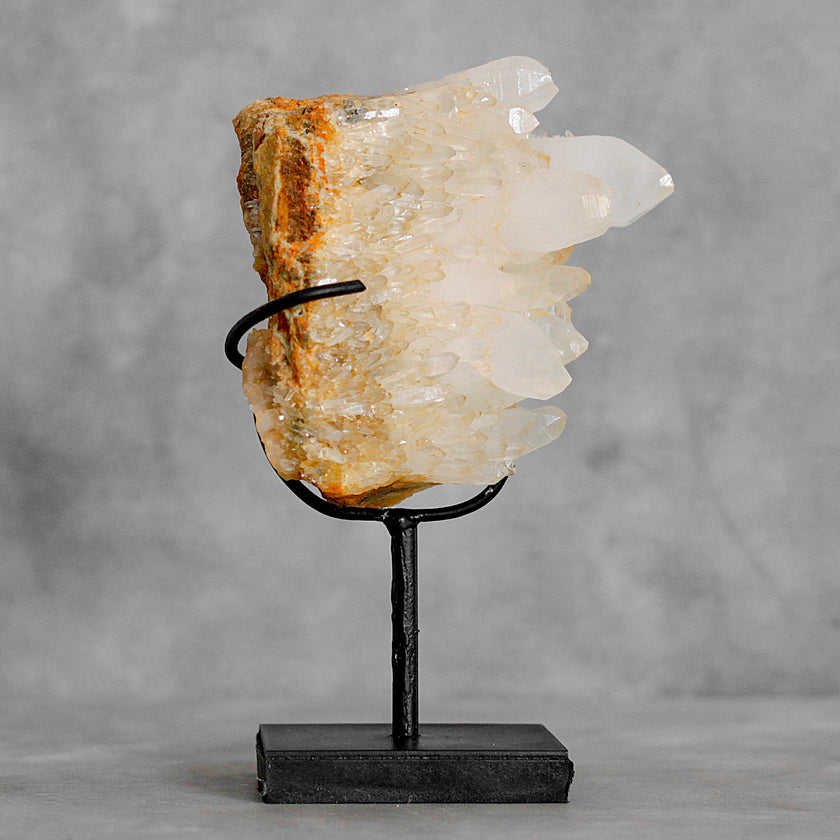 Beautiful Quartz Crystal cluster on a custom stand CC/249