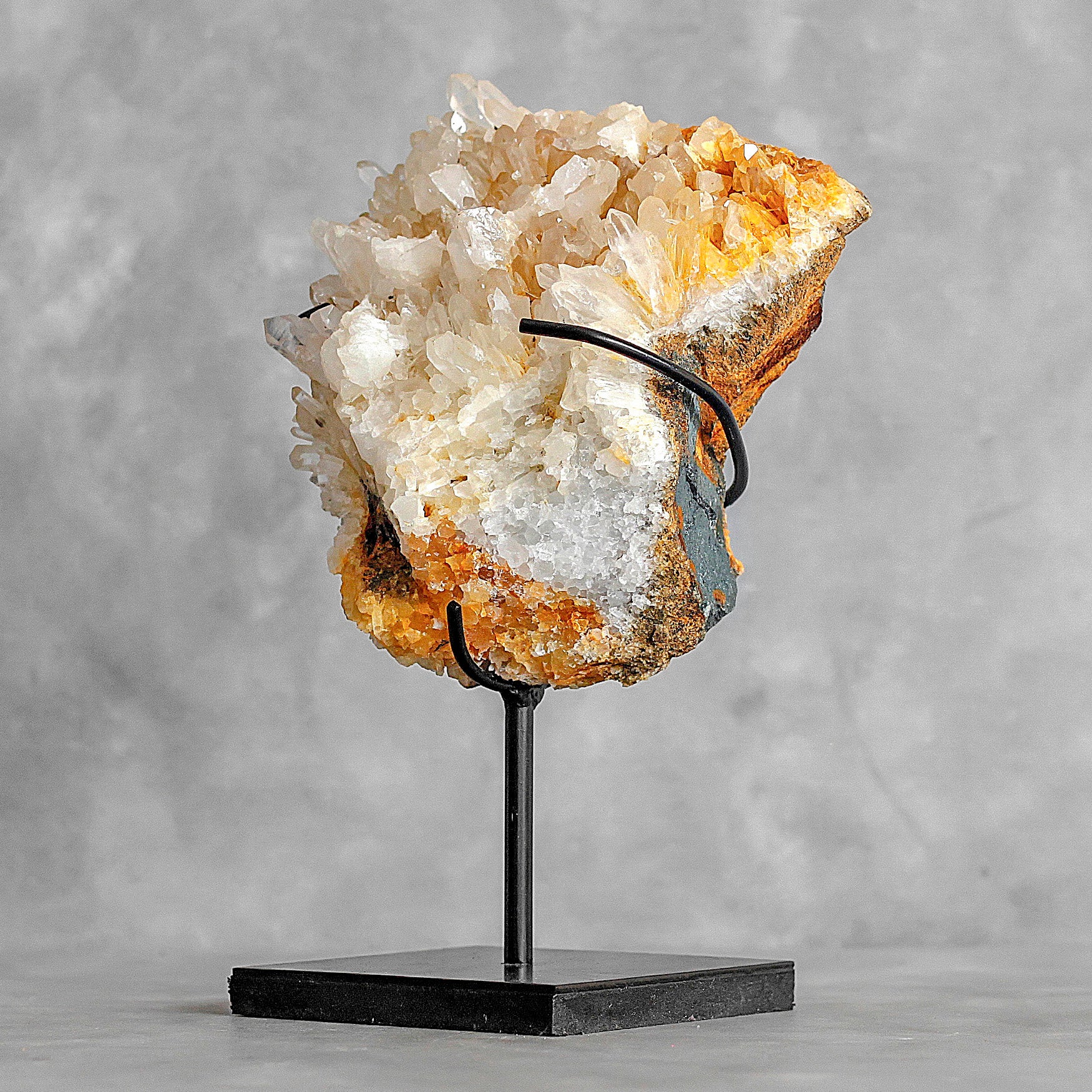 Beautiful Quartz Crystal cluster on a custom stand CC/270