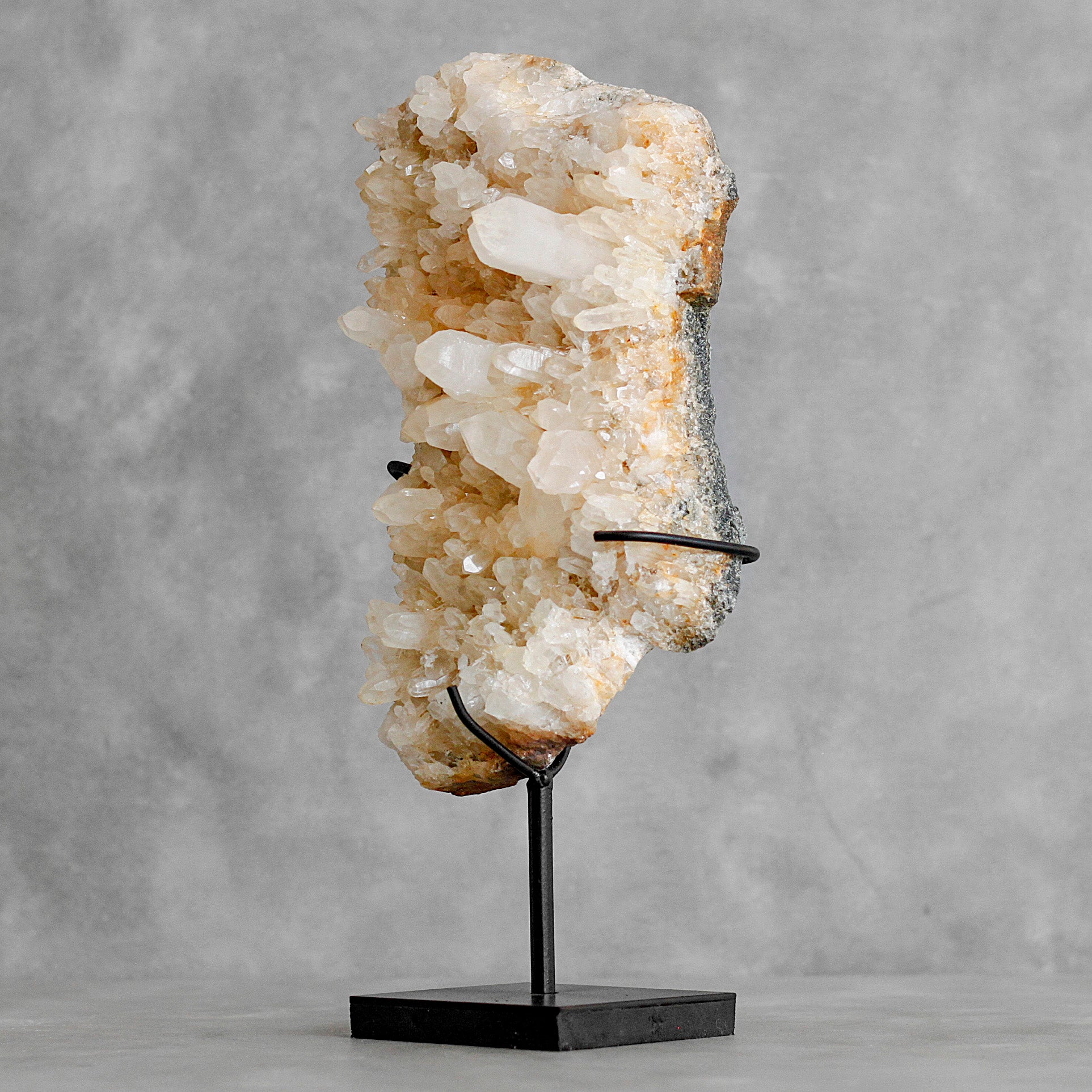 Beautiful Quartz Crystal cluster on a custom stand CC/265