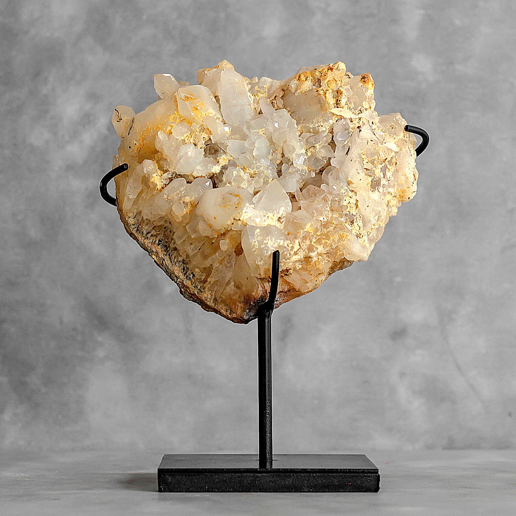 Beautiful Quartz Crystal cluster on a custom stand CC/279