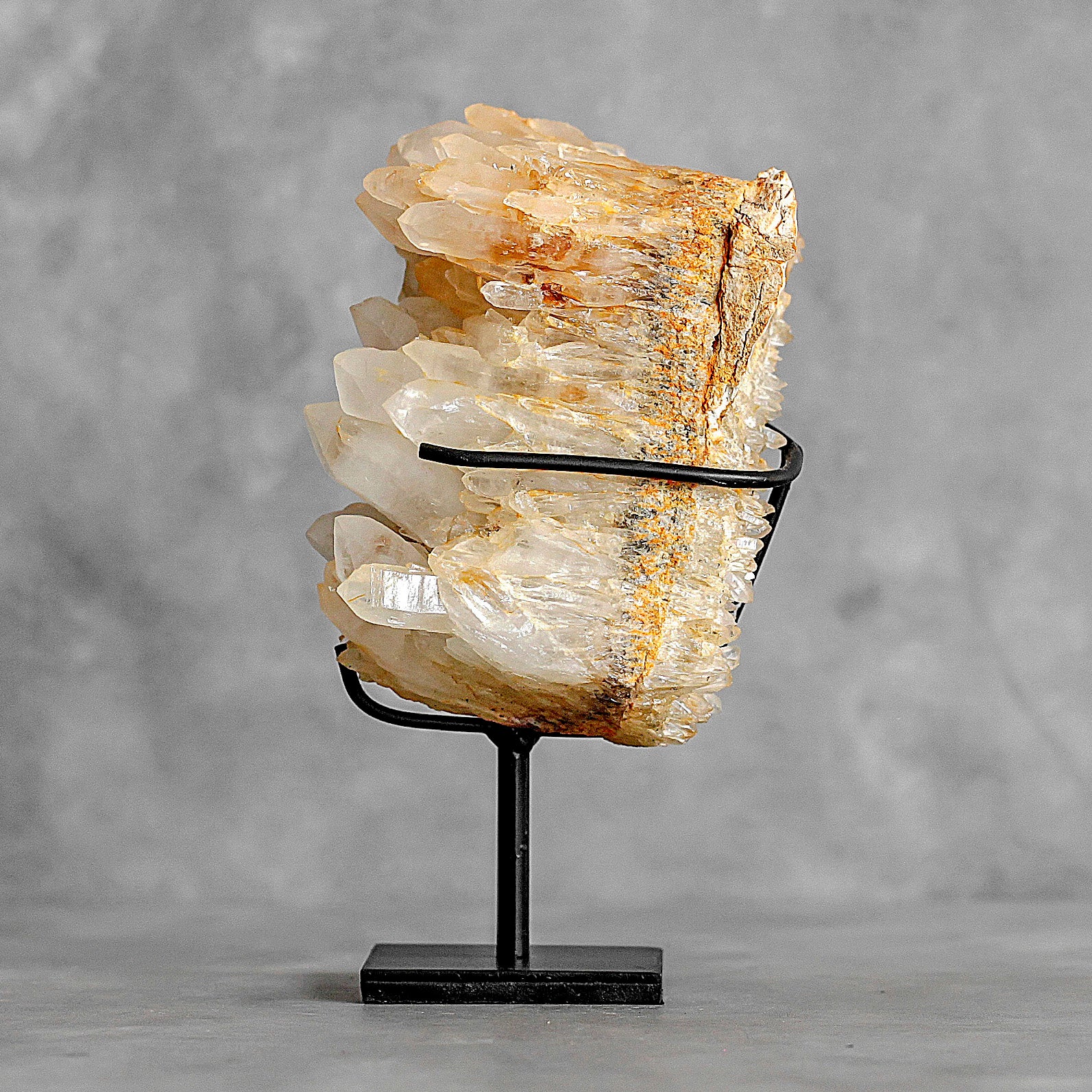 Beautiful Quartz Crystal cluster on a custom stand CC/276