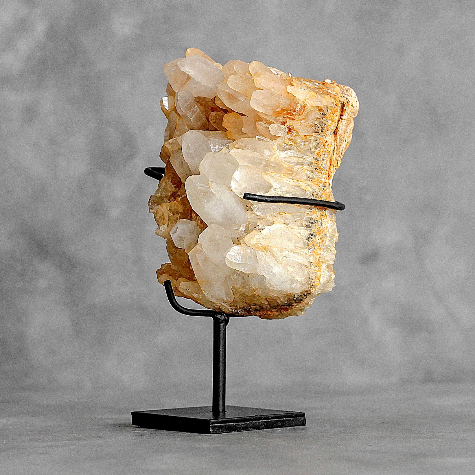 Beautiful Quartz Crystal cluster on a custom stand CC/276