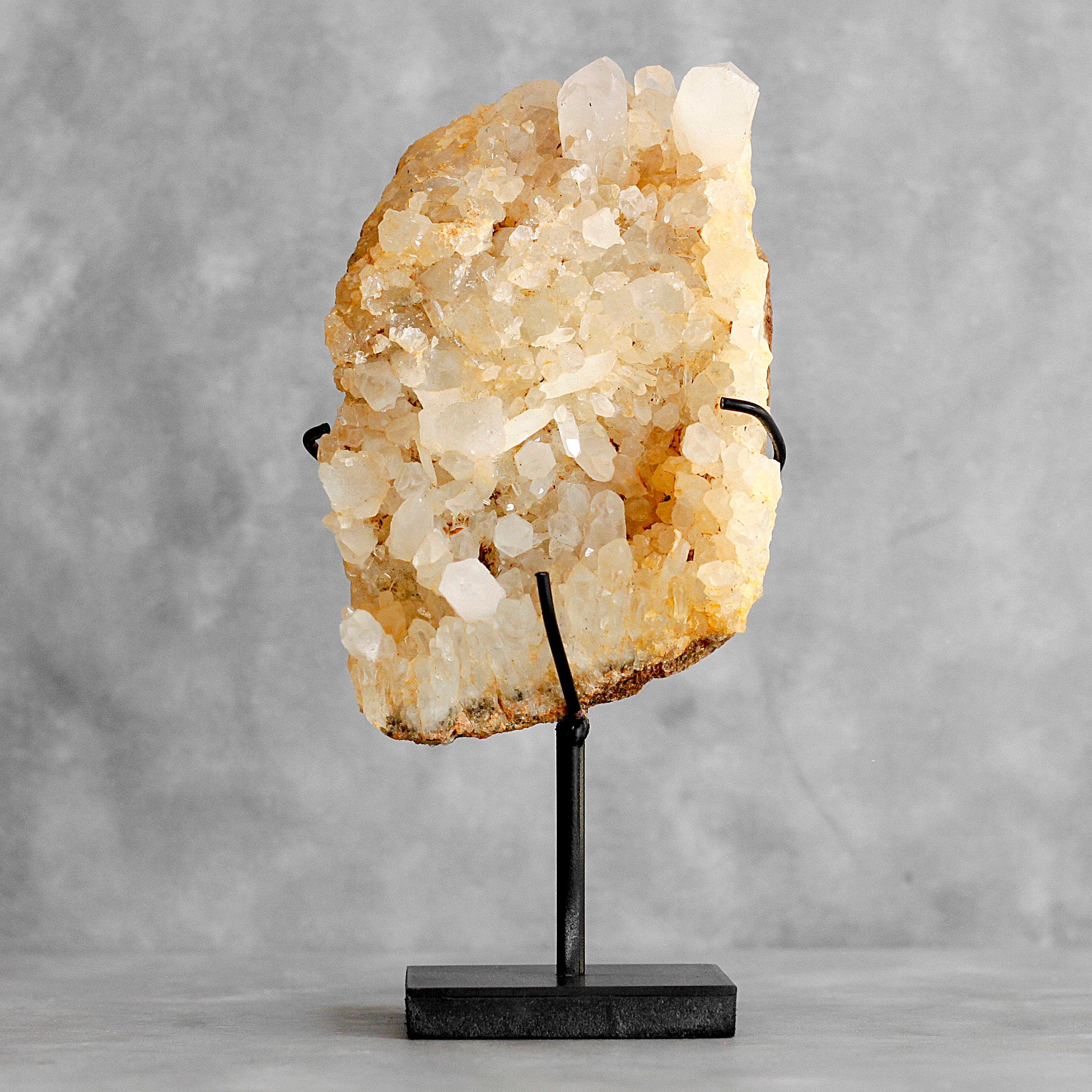 Beautiful Quartz Crystal cluster on a custom stand CC/264