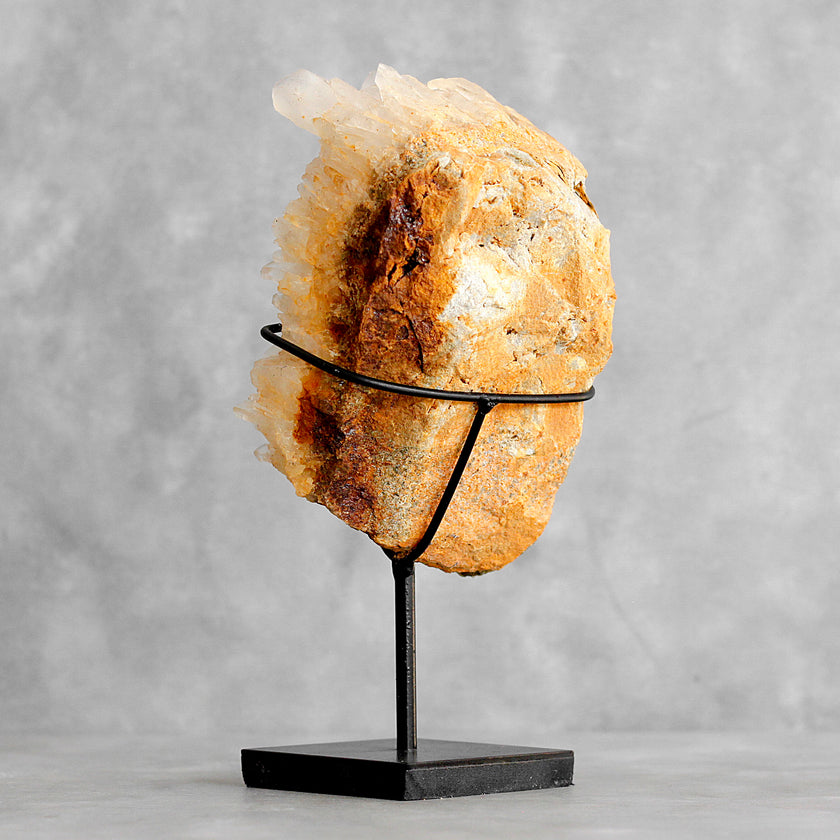 Beautiful Quartz Crystal cluster on a custom stand CC/264