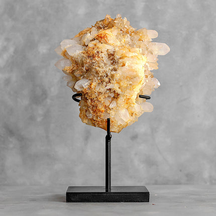 Beautiful Quartz Crystal cluster on a custom stand CC/271