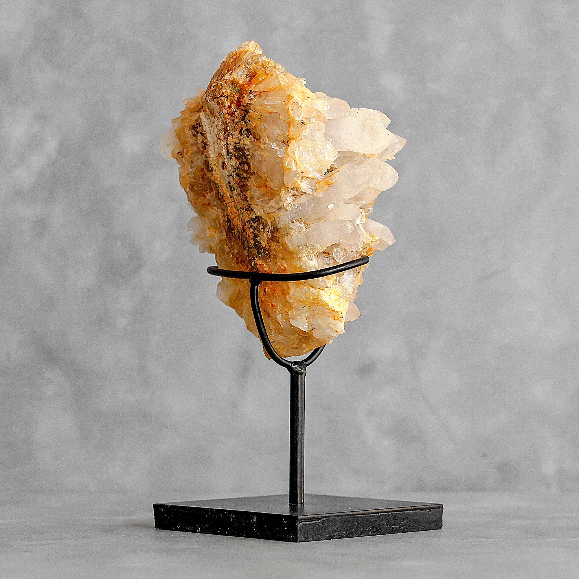 Beautiful Quartz Crystal cluster on a custom stand CC/271