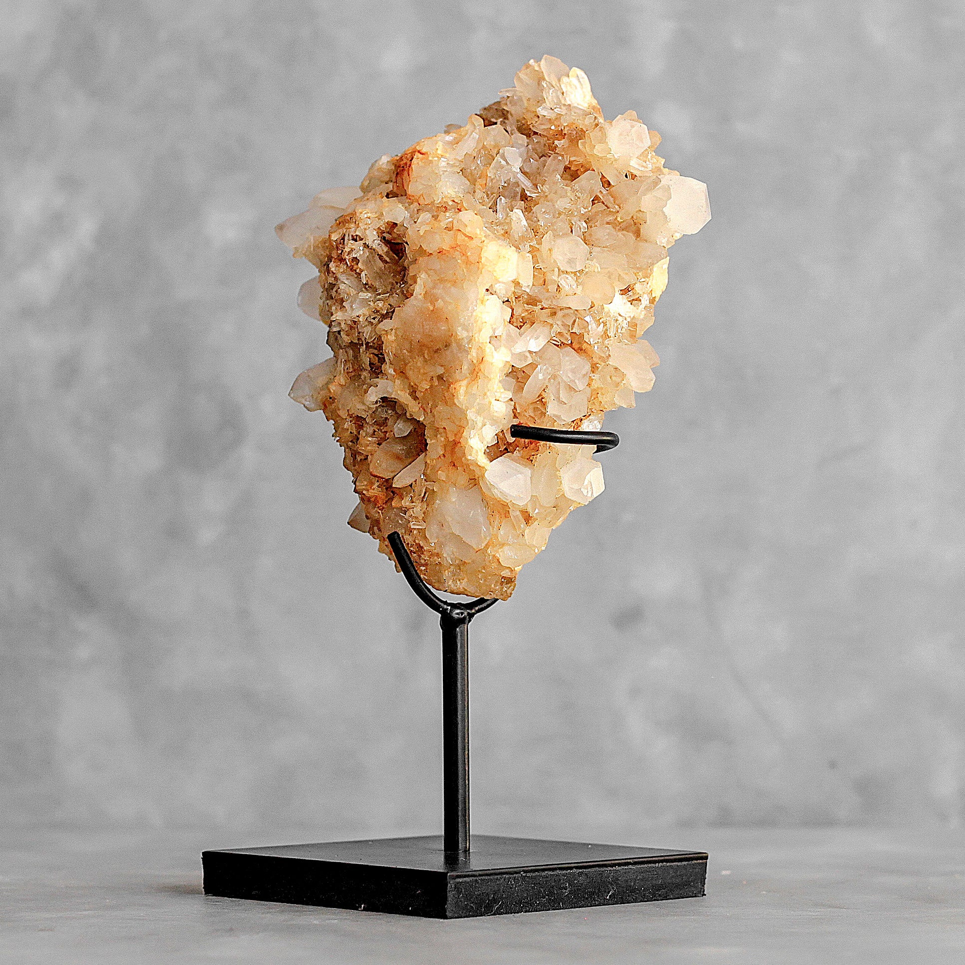 Beautiful Quartz Crystal cluster on a custom stand CC/271