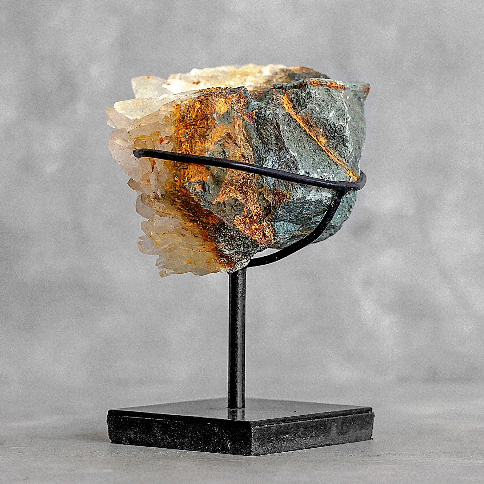 Beautiful Quartz Crystal cluster on a custom stand CC/283