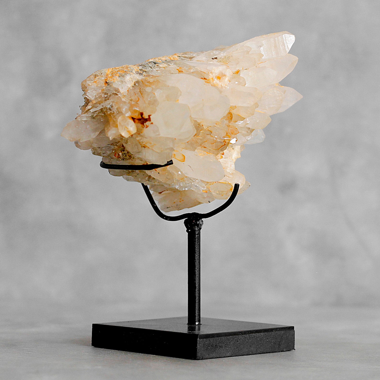 Beautiful Quartz Crystal cluster on a custom stand CC/288