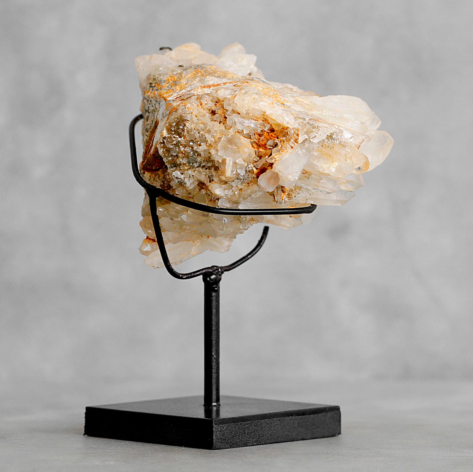 Beautiful Quartz Crystal cluster on a custom stand CC/288