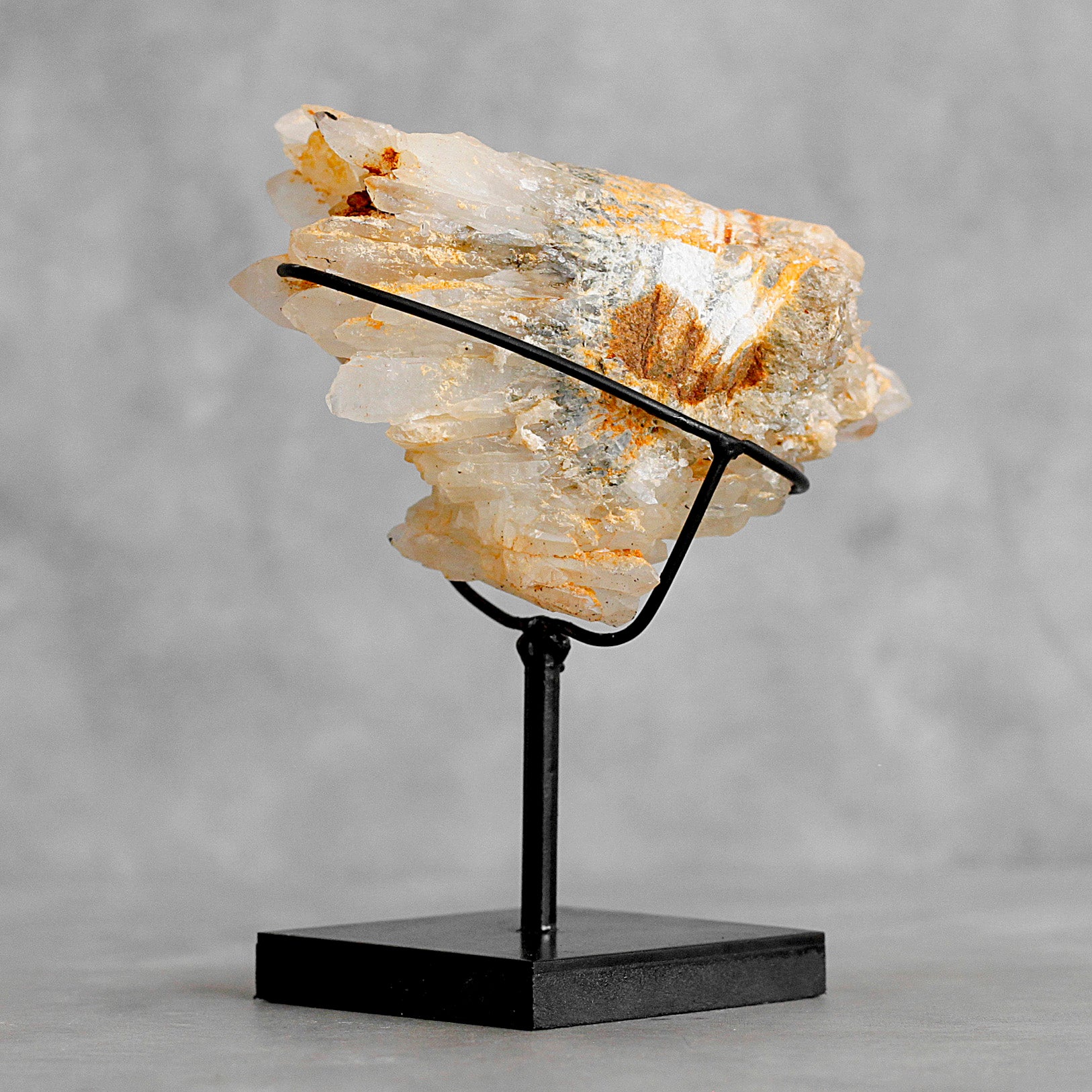 Beautiful Quartz Crystal cluster on a custom stand CC/288