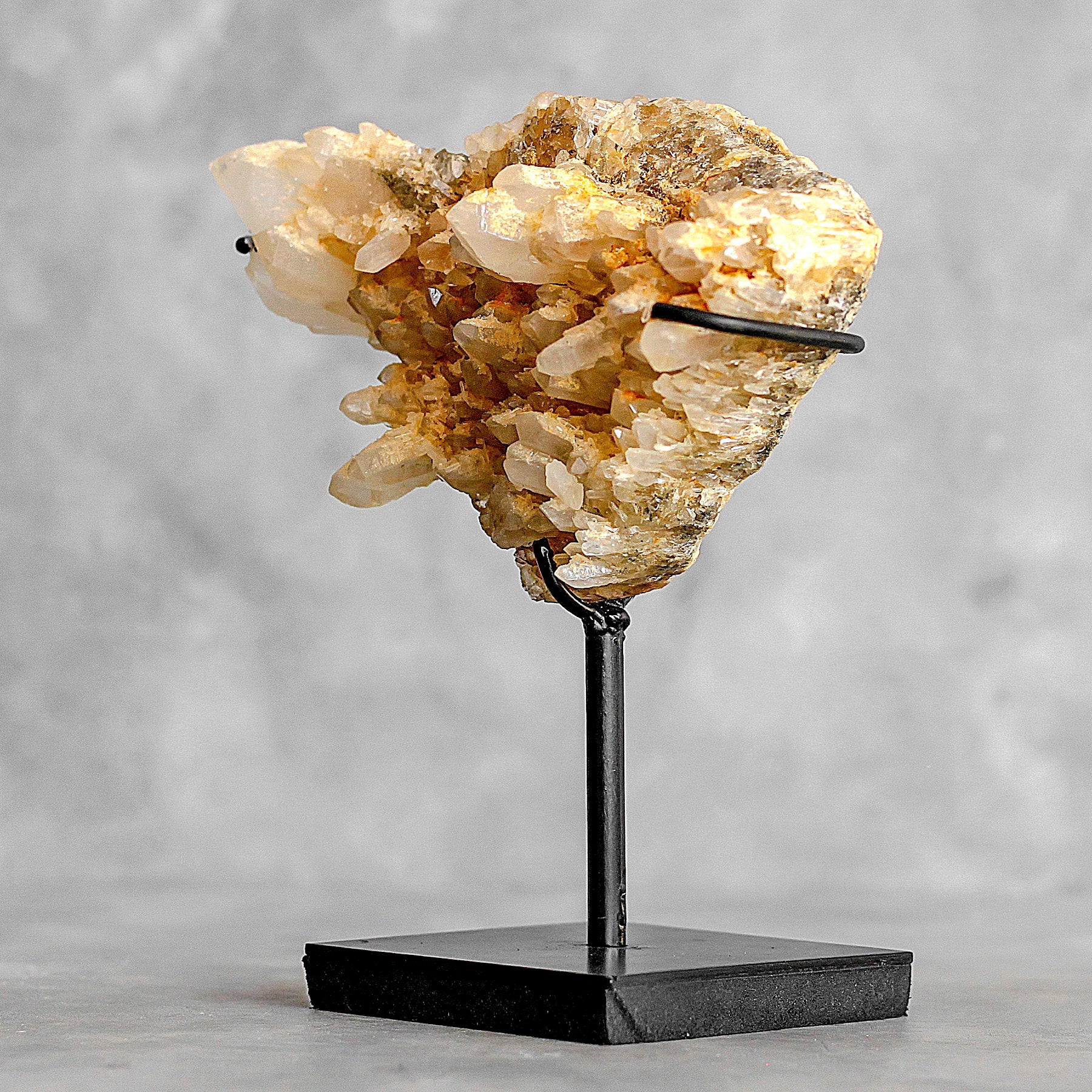 Beautiful Quartz Crystal cluster on a custom stand CC/289