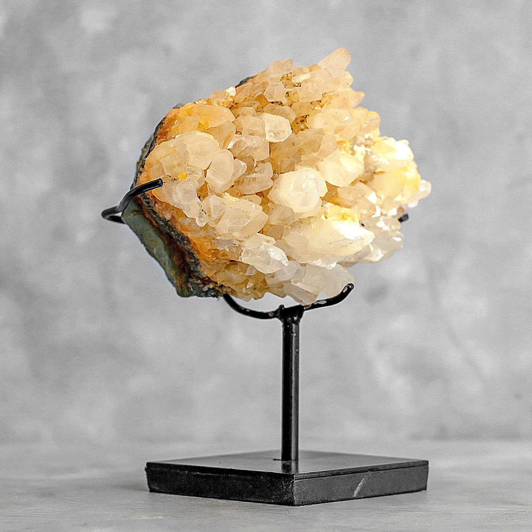 Beautiful Quartz Crystal cluster on a custom stand CC/285