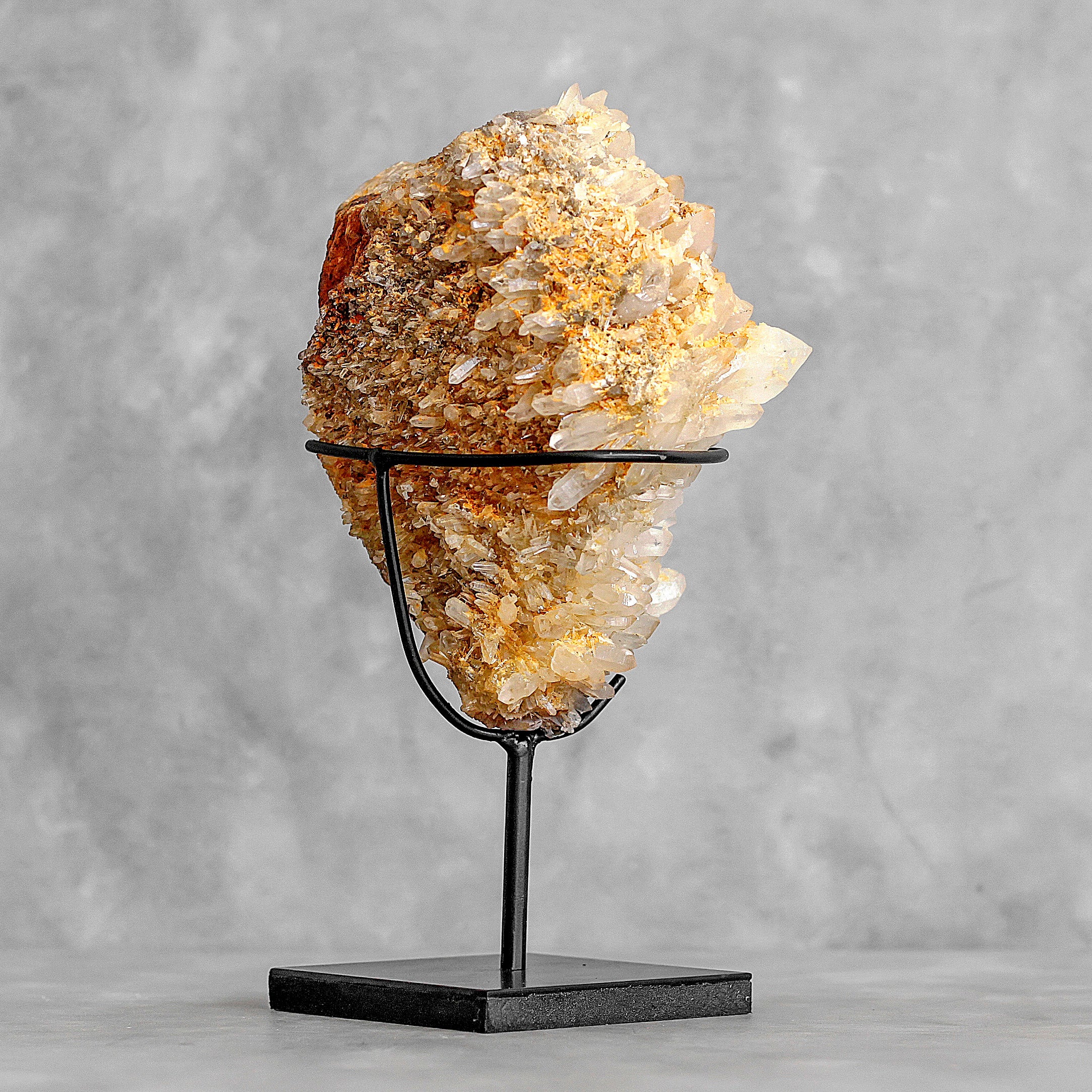 Beautiful Quartz Crystal cluster on a custom stand CC/269