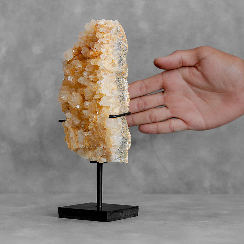 Beautiful Quartz Crystal cluster on a custom stand CC/278