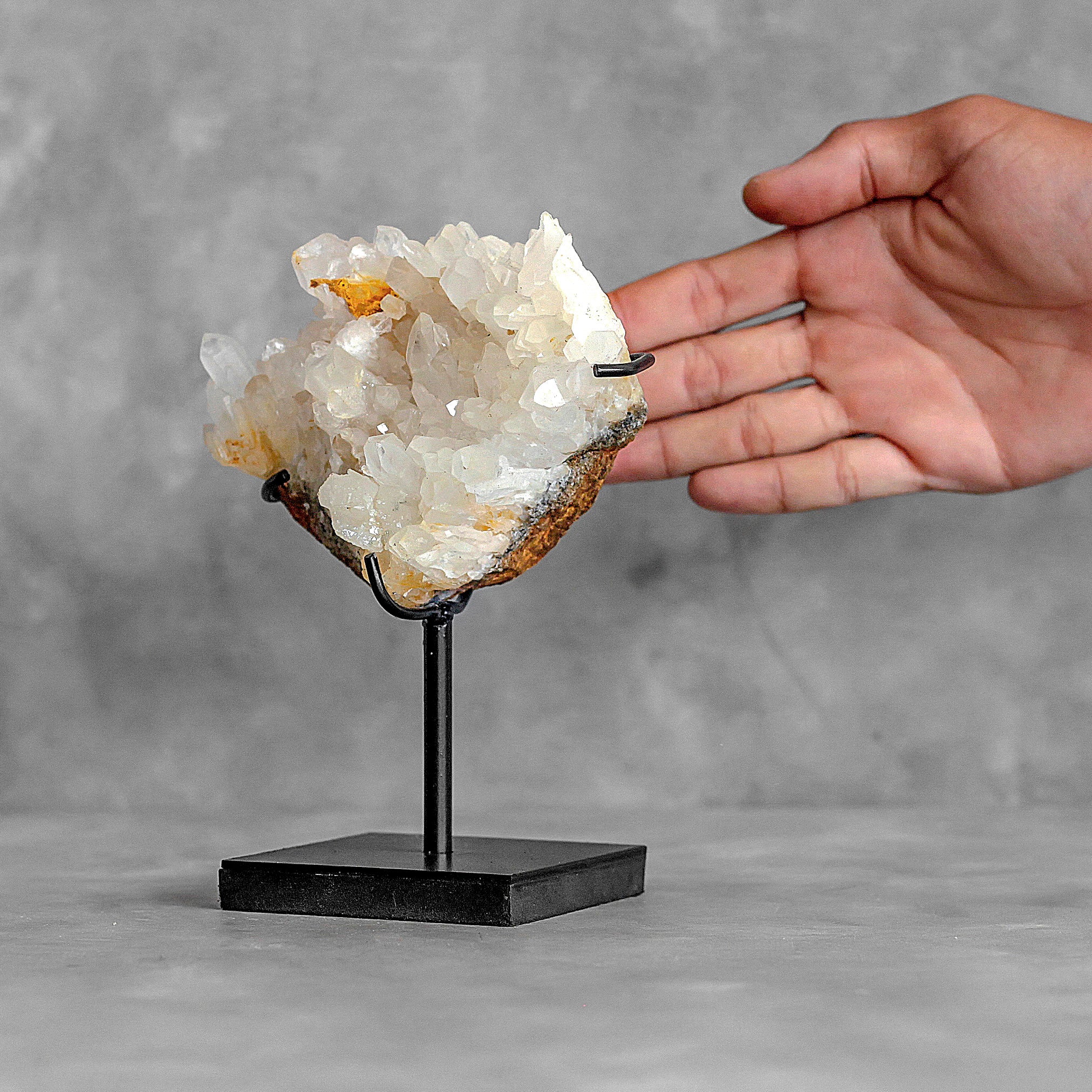 Beautiful Quartz Crystal cluster on a custom stand CC/282