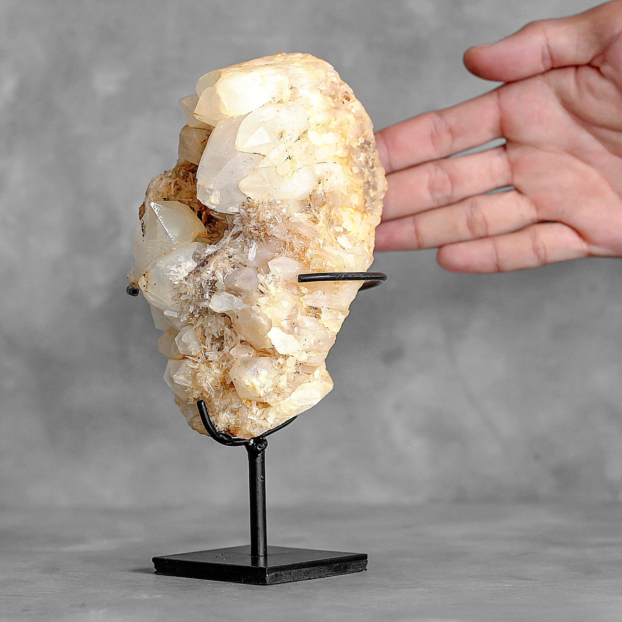 Beautiful Quartz Crystal cluster on a custom stand CC/259