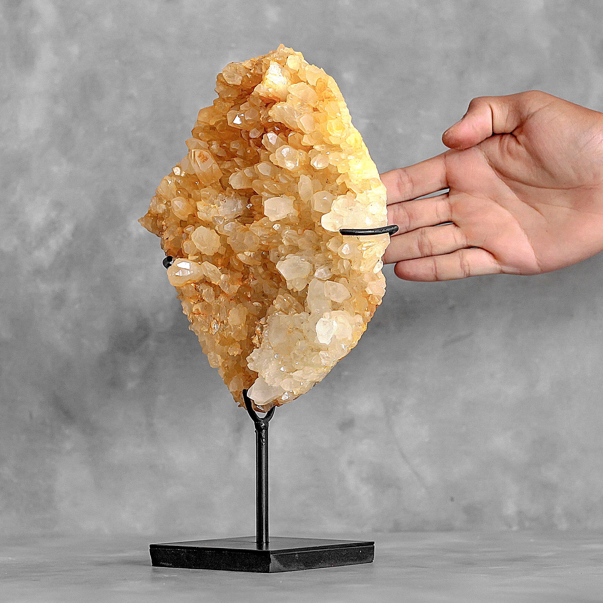 Beautiful Quartz Crystal cluster on a custom stand CC/262