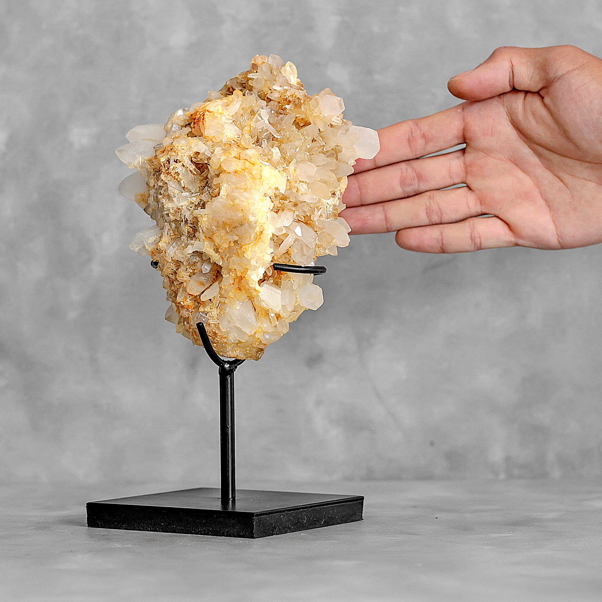 Beautiful Quartz Crystal cluster on a custom stand CC/271