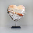 Wonderful Petrified Wood Heart-Shaped on a Custom Stand PetW/124