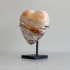 Wonderful Petrified Wood Heart-Shaped on a Custom Stand PetW/124