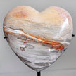 Wonderful Petrified Wood Heart-Shaped on a Custom Stand PetW/124