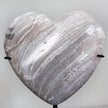 Wonderful Petrified Wood Heart-Shaped on a Custom Stand PWH/106