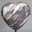 Wonderful Petrified Wood Heart-Shaped on a Custom Stand PWH/108