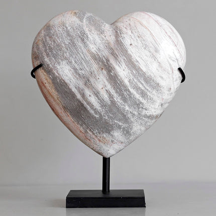 Wonderful Petrified Wood Heart-Shaped on a Custom Stand PWH/113