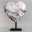 Wonderful Petrified Wood Heart-Shaped on a Custom Stand PWH/116