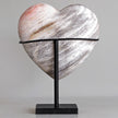 Wonderful Petrified Wood Heart-Shaped on a Custom Stand PWH/116