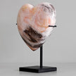 Wonderful Petrified Wood Heart-Shaped on a Custom Stand PWH/115