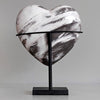 Wonderful Petrified Wood Heart-Shaped on a Custom Stand PWH/115