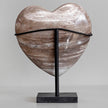 Wonderful Petrified Wood Heart-Shaped on a Custom Stand PWH/118