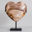 Wonderful Petrified Wood Heart-Shaped on a Custom Stand PWH/112